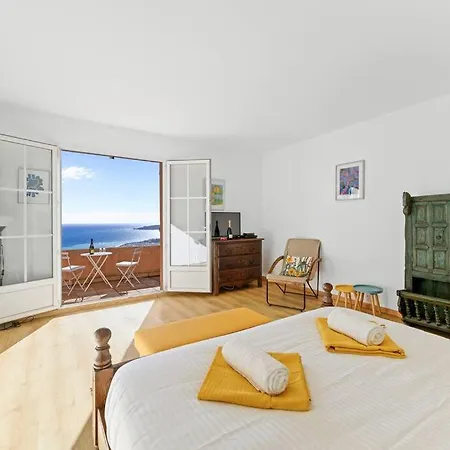La Avec Vue Panoramique Sur La - Parking Privé - Jacuzzi Menton
